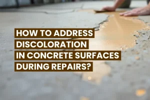 Discoloration in Concrete Surfaces During Repairs
