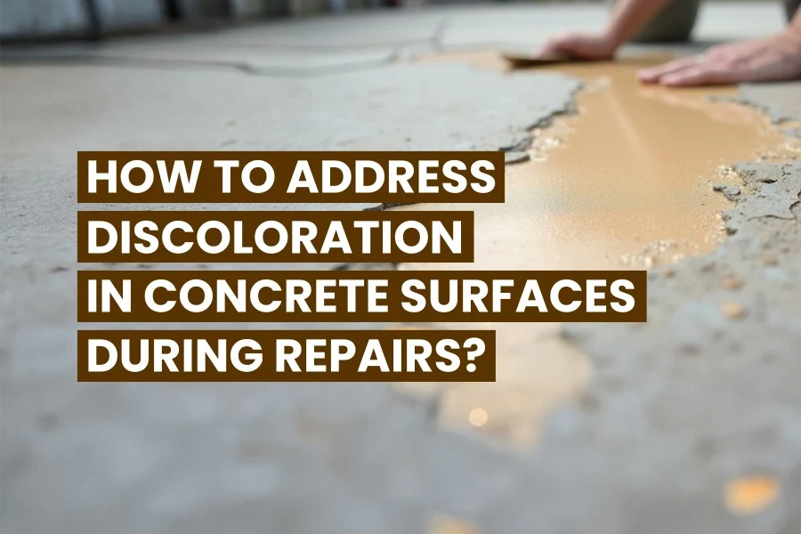 Discoloration in Concrete Surfaces During Repairs