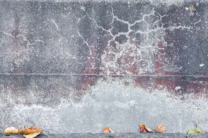 Discoloration In Concrete Surface